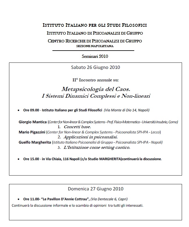 metapsicologia del caos